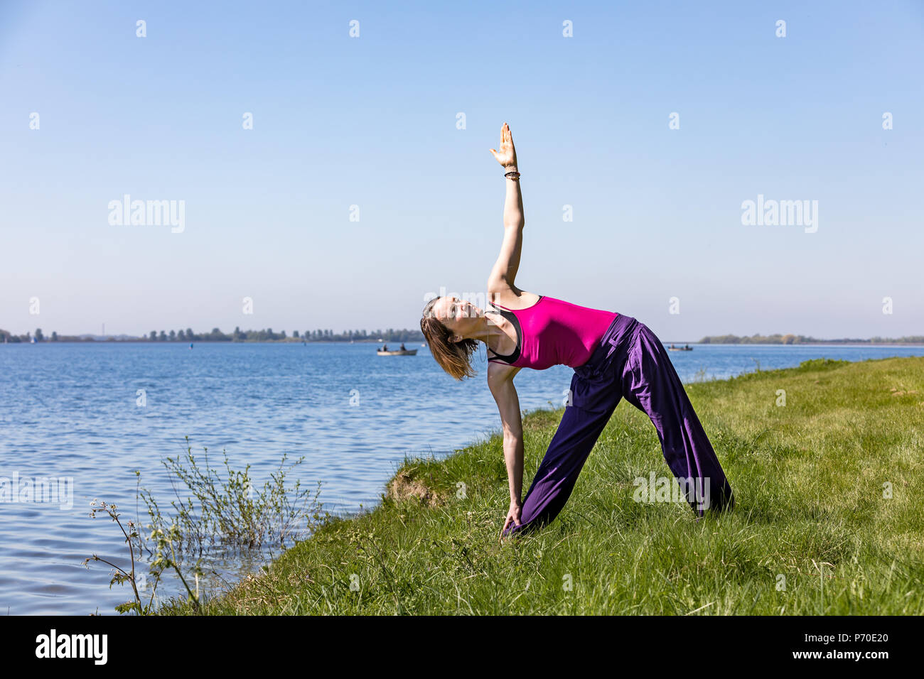 Yoga Women Enjoying Nature | Serene Outdoor Setting | AI Art Generator |  Easy-Peasy.AI