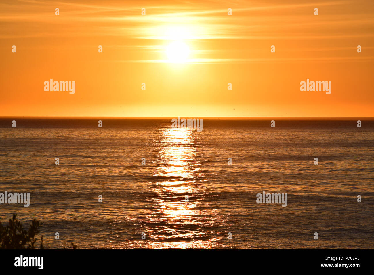 Sunset in Carmel, California Stock Photo Alamy