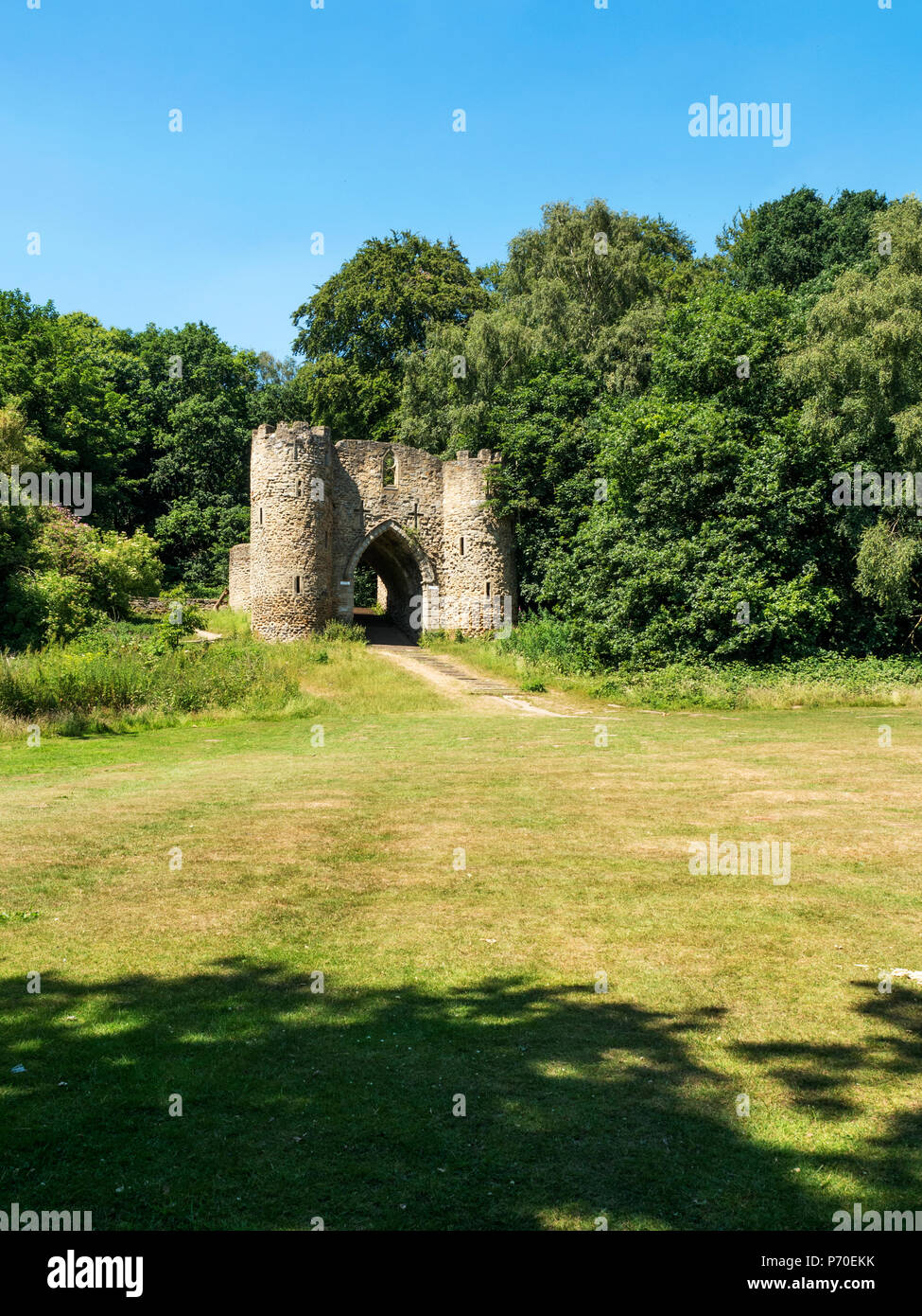 Sham Castle at Roundhay Park Roundhay Leeds West Yorkshire England Stock Photo