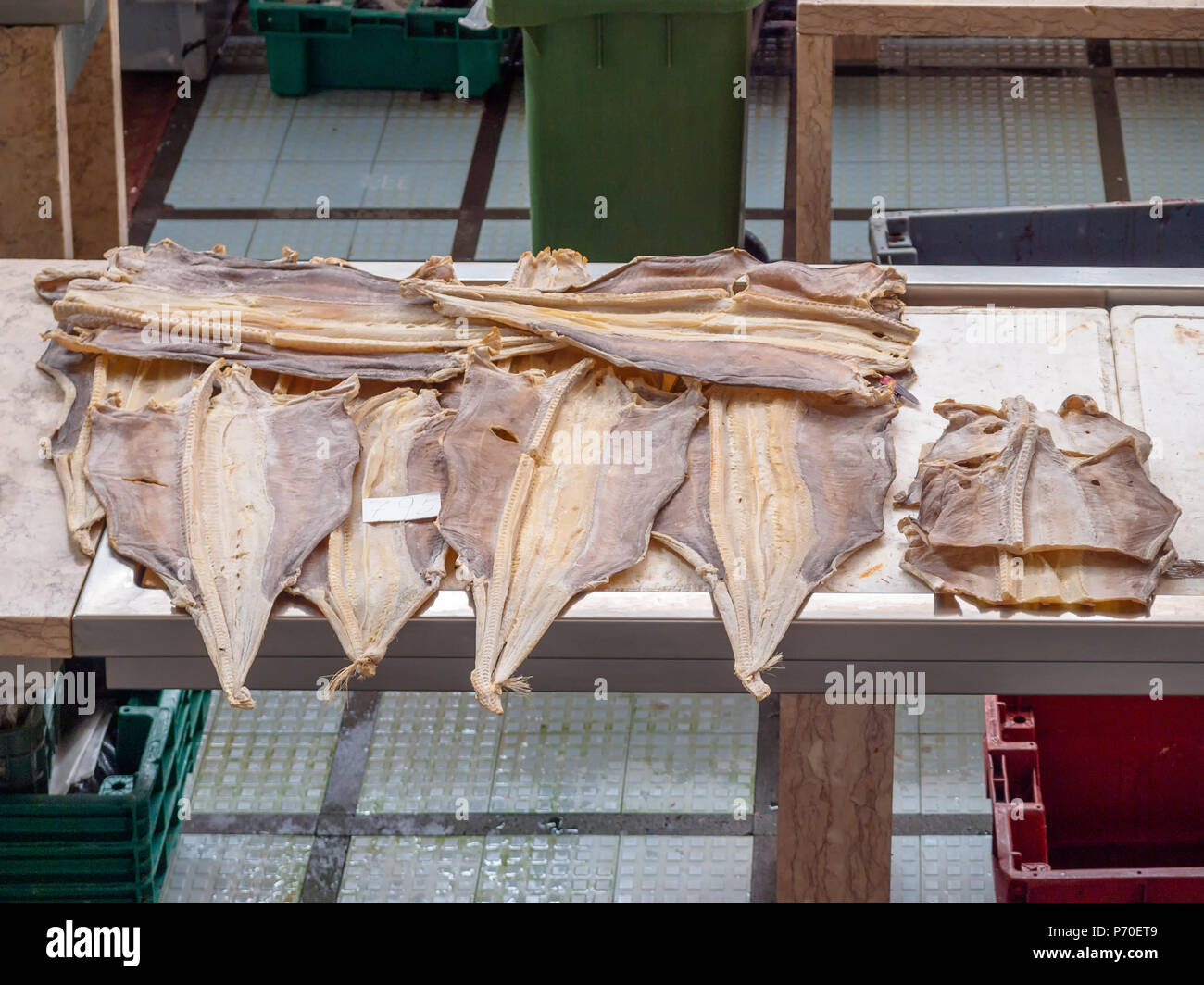 Fish market in Funchal, Madeira Stock Photo