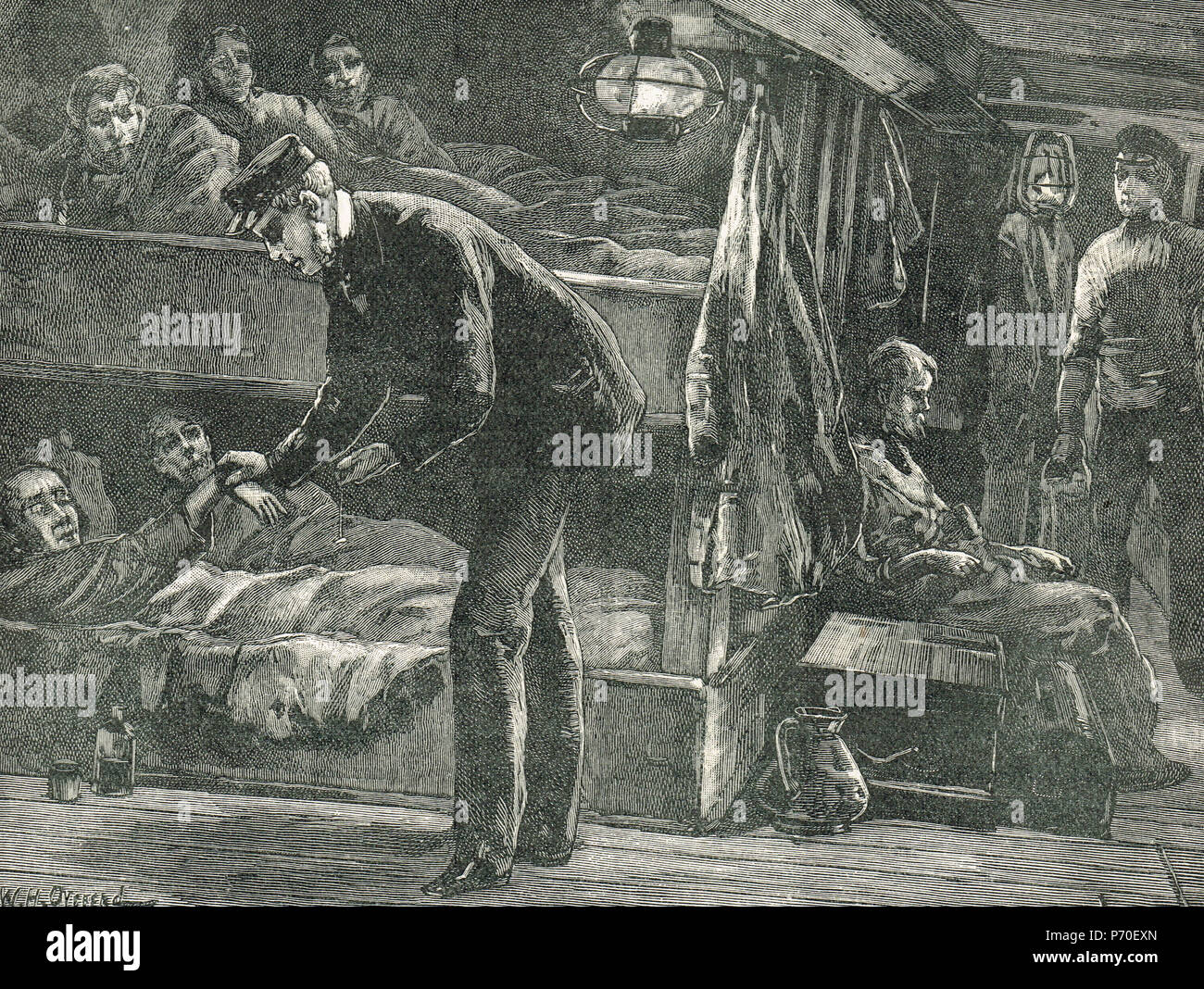 On board an Emigrant ship, Irish famine, The Great Famine 18451849