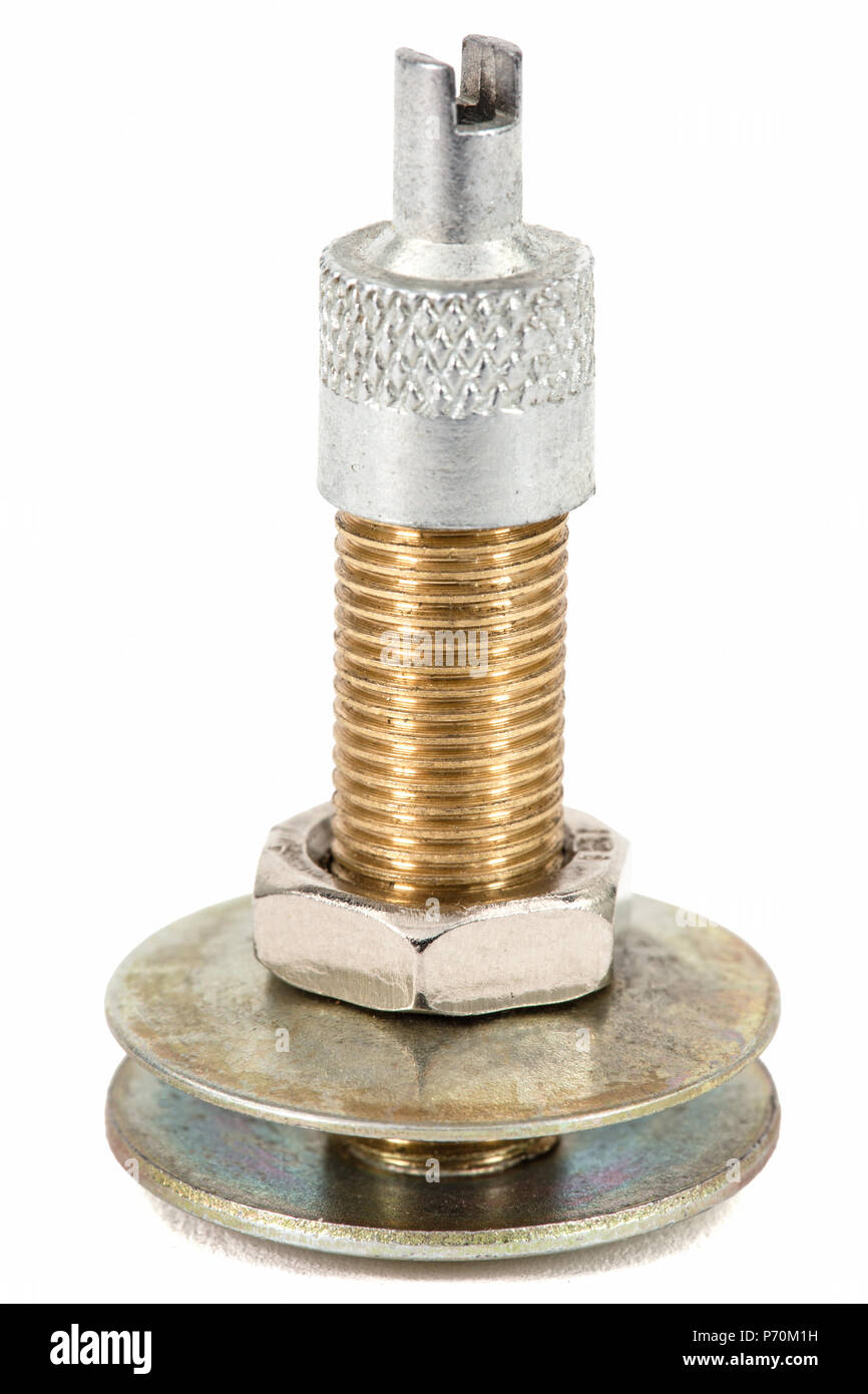 Car valve, isolated on white background Stock Photo Alamy