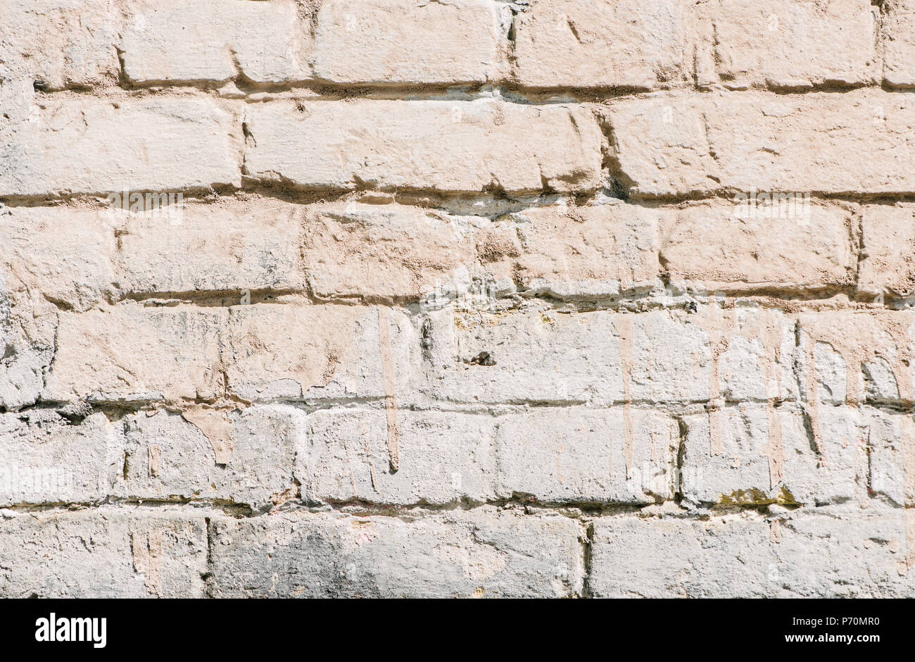 full frame image of painted brick wall background Stock Photo - Alamy