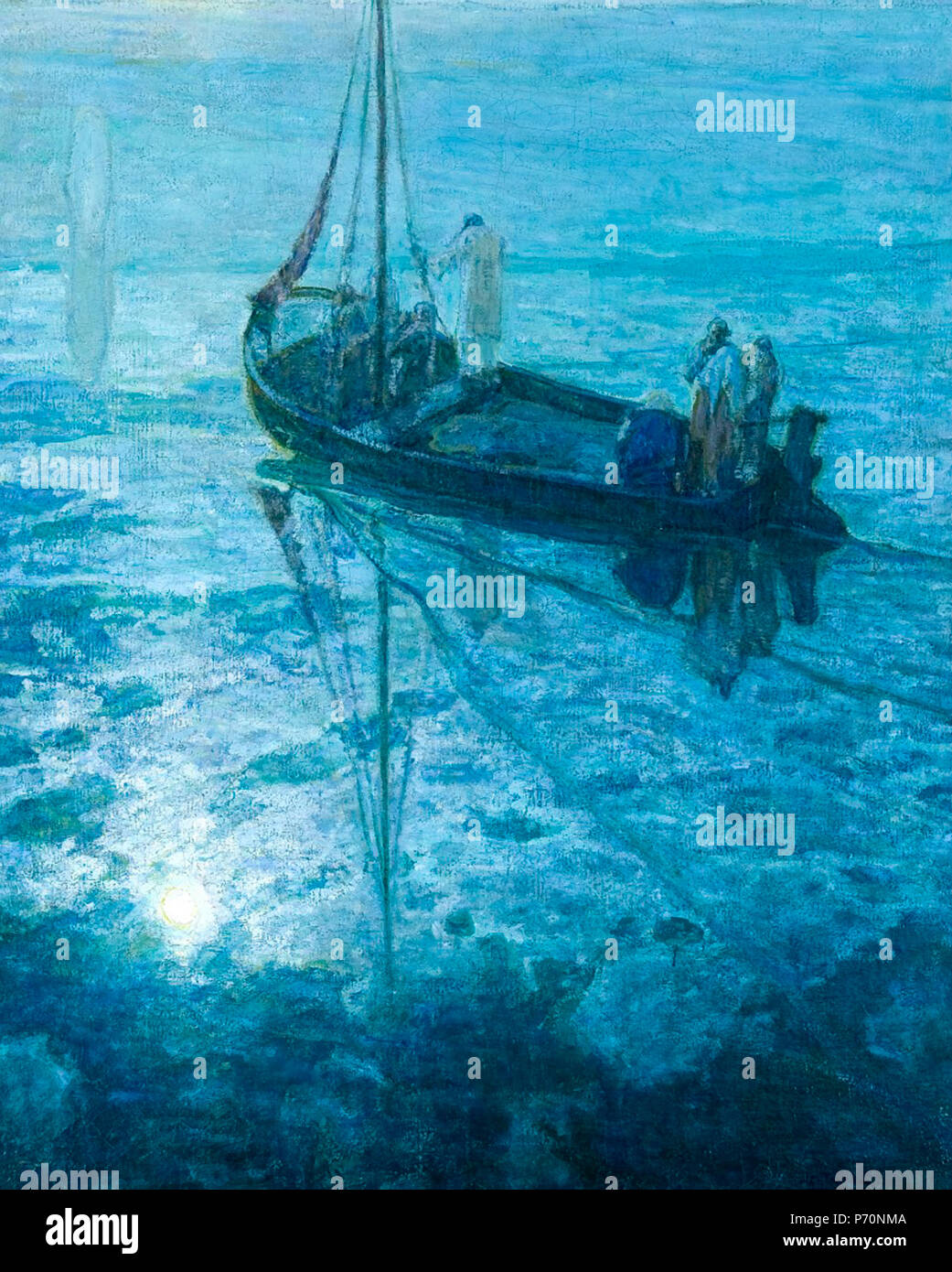 The Disciples See Christ Walking on the Water . English: Henry