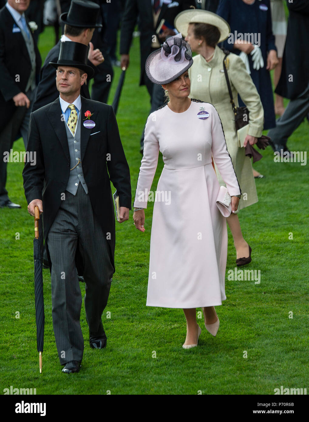 Prince Edward and The Countess of Wessex attending the first day of Royal Ascot. Stock Photo