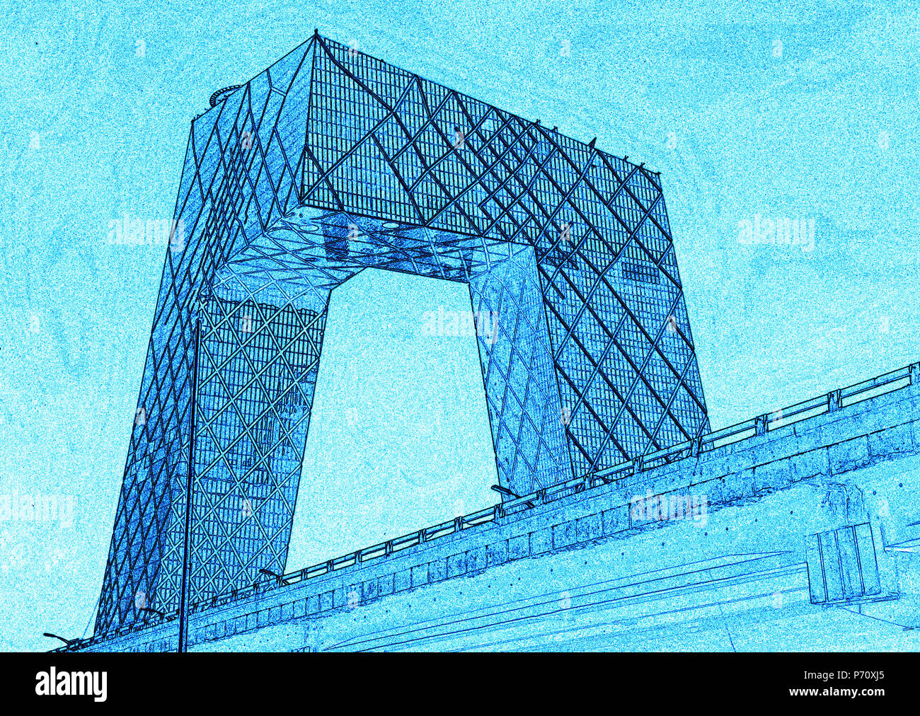 CCTV ( China Central Television) headquarters tower, by architects Rem