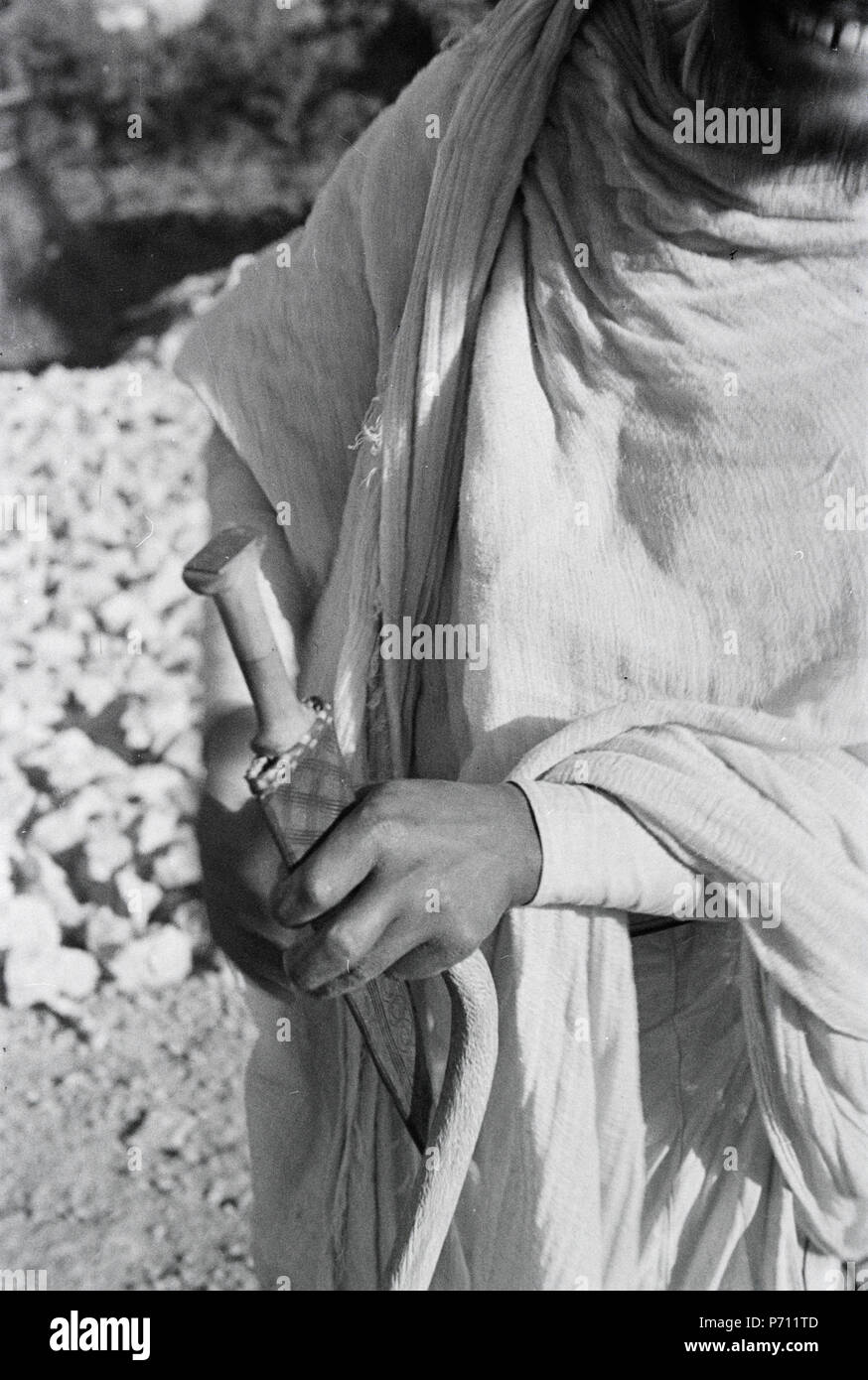 40 ETH-BIB-Abessinier mit Messer in der Hand-Abessinienflug 1934-LBS MH02-22-1117 Stock Photo