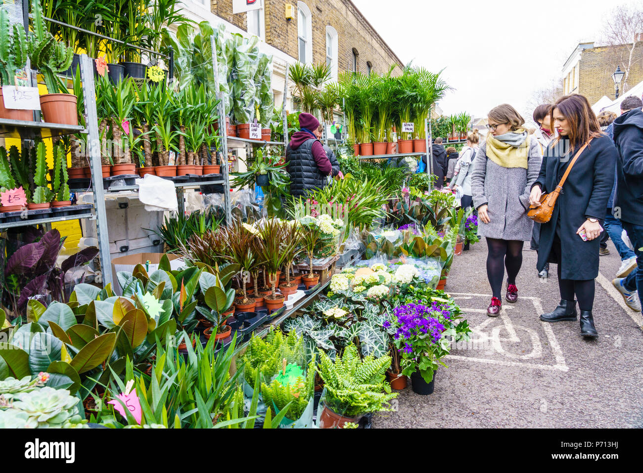 Columbia_road_flower_market hires stock photography and images Alamy
