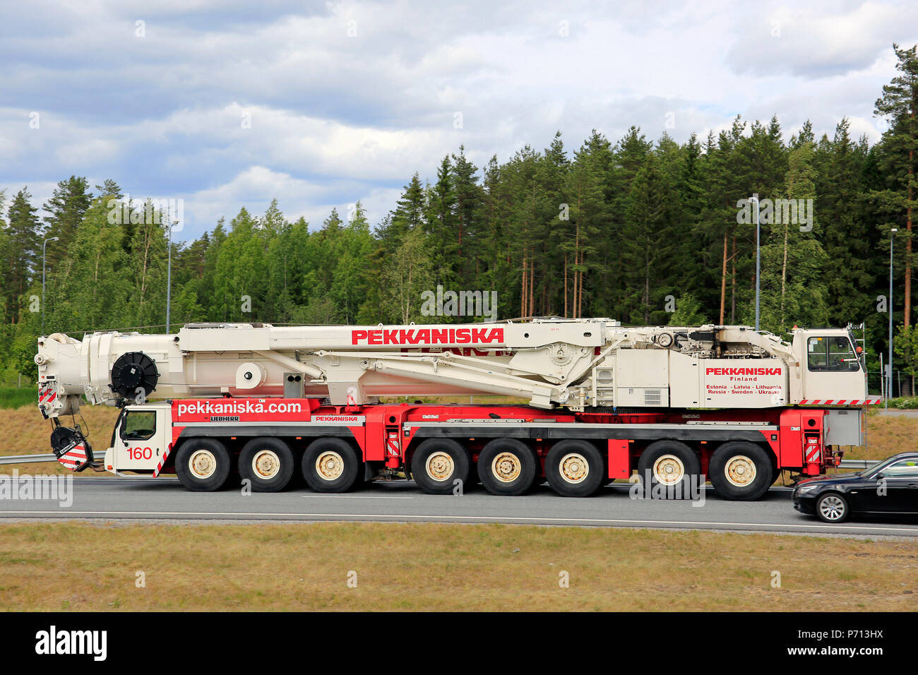 Liebherr 8 axle crane hi-res stock photography and images