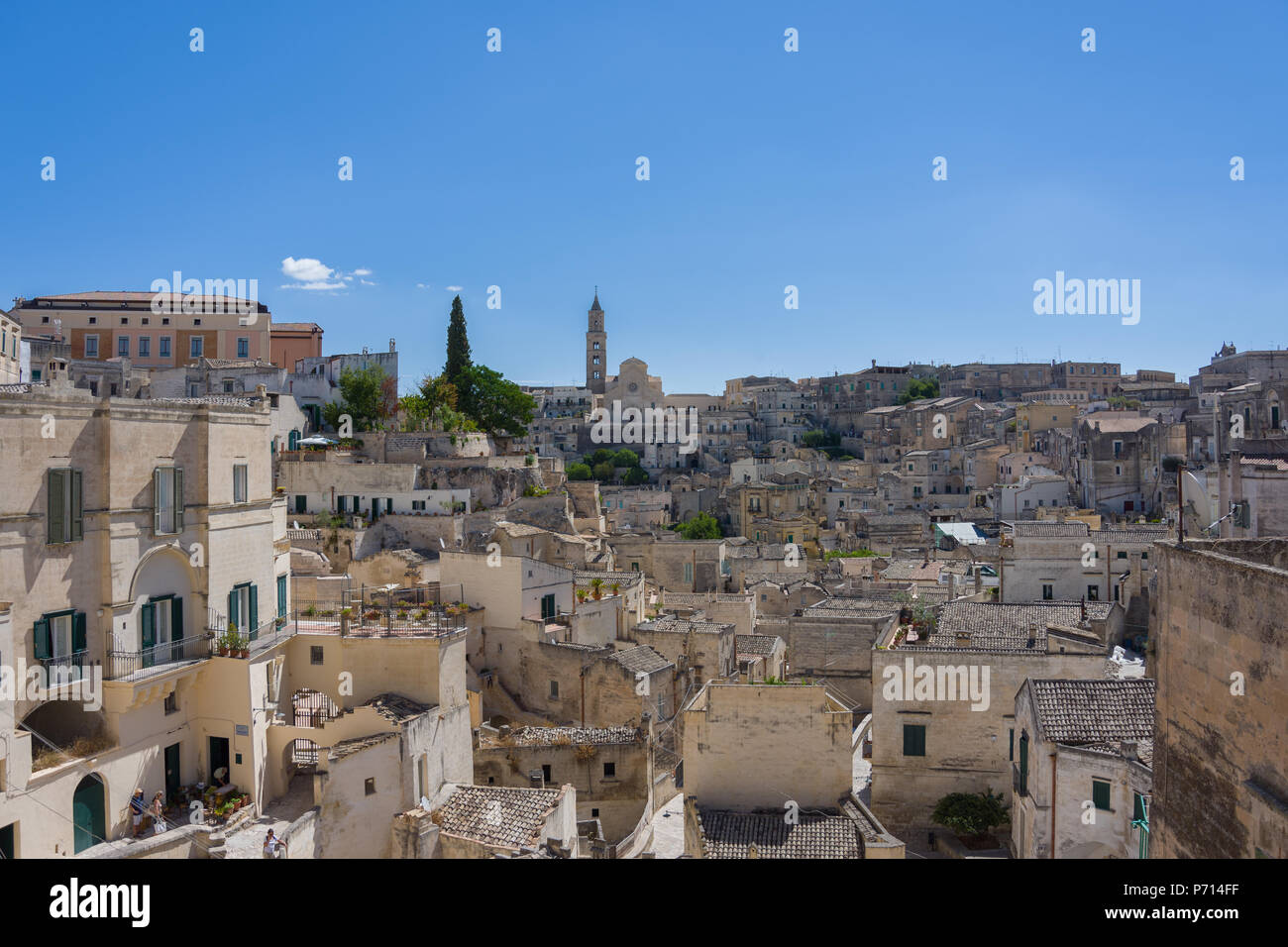 inside the ancient town of Matera (Sassi di Matera), European Capital of Culture 2019, Basilicata, Italy Stock Photo