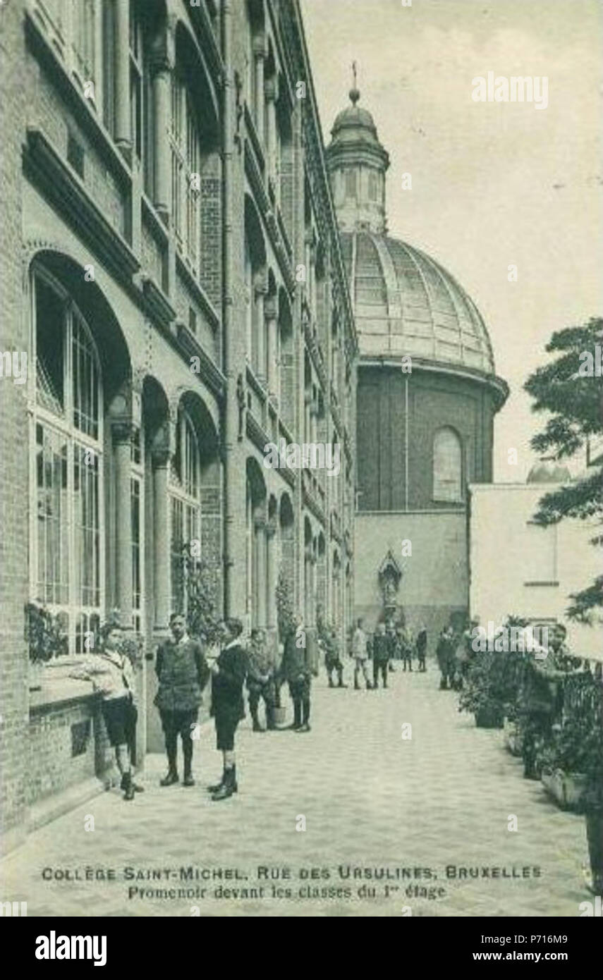 Francais College Saint Michel Des Peres Jesuites A La Rue Des Ursulines Bruxelles Aujourd Hui Sint Jan Berchmanscollege 16 September 12 15 50 09 4 College St Michel Promenoir Eleves 1912 Stock Photo Alamy Francais College Saint Michel Des Peres Jesuites A La Rue Des Ursulines Bruxelles Aujourd Hui Sint Jan Berchmanscollege 16 September 12 15 50 09 4 College St Michel Promenoir Eleves 1912 Stock Photo Alamy