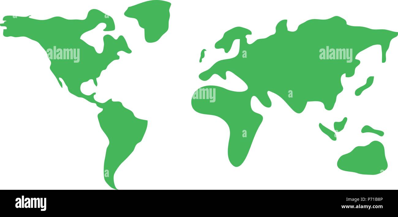 world map icon over white background, vector illustration Stock Vector ...