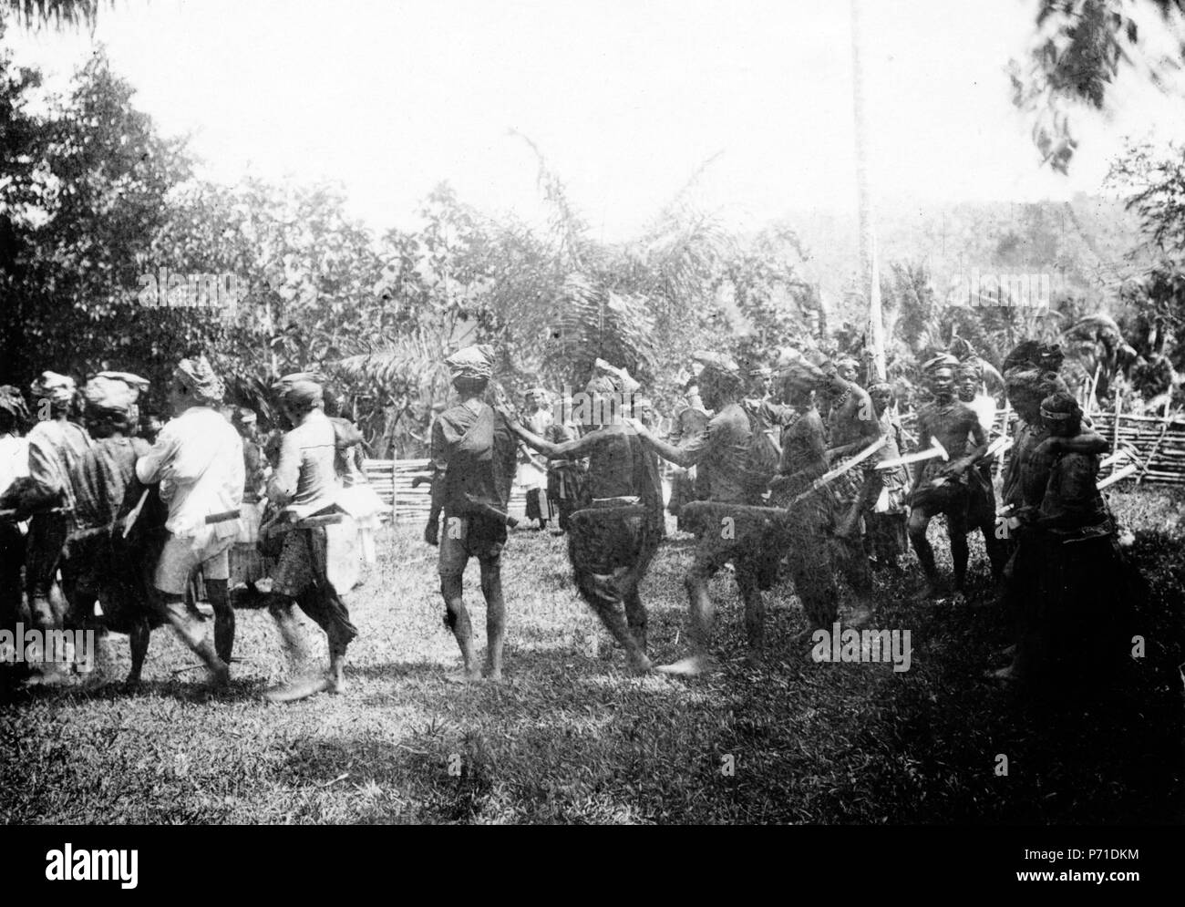 43 Moraego-dans vid pasanggrahan. Kulawi, Sulawesi. Indonesien - SMVK - 010733c Stock Photo