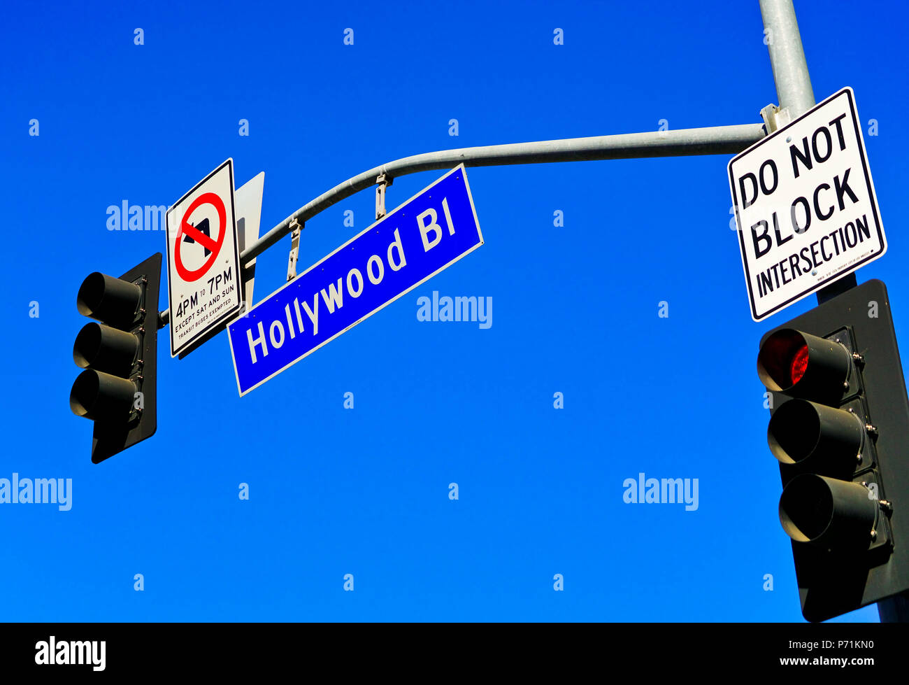 Los Angeles Street Sign Reproduction Street Sign Hollywood Boulevard
