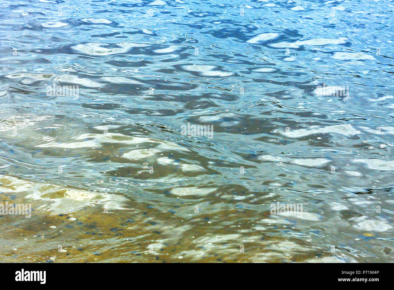 Sea blue water waves background Stock Photo - Alamy