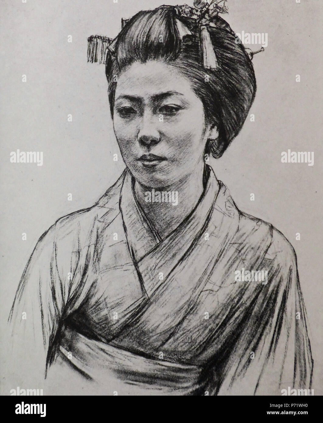 English: Portrait of a Woman, by Kuroda Seiki, Tokyo National