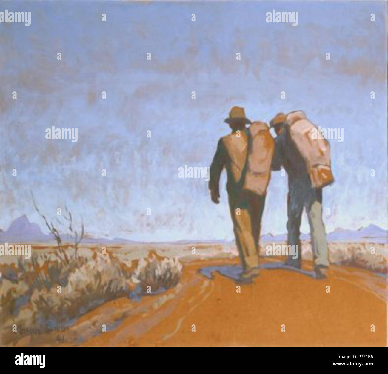 English Destination Nowhere by Maynard Dixon, 1941, Brigham Young