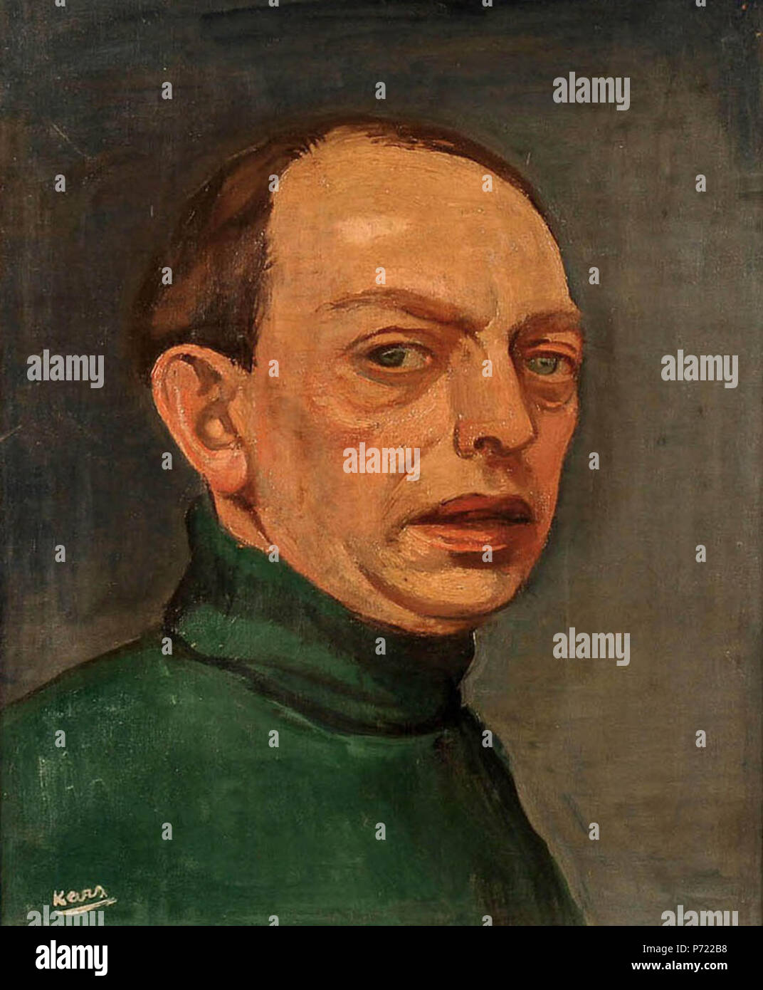 . Self-portrait .  English: Self-portrait . 1929 17 Georges Kars, Autoportrait Stock Photo
