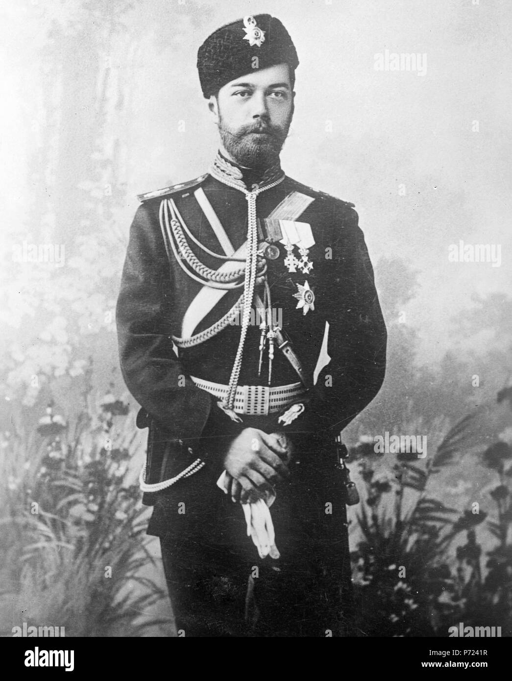 Czar as officer of Artillery, while he was czarewitsch, in uniform ...