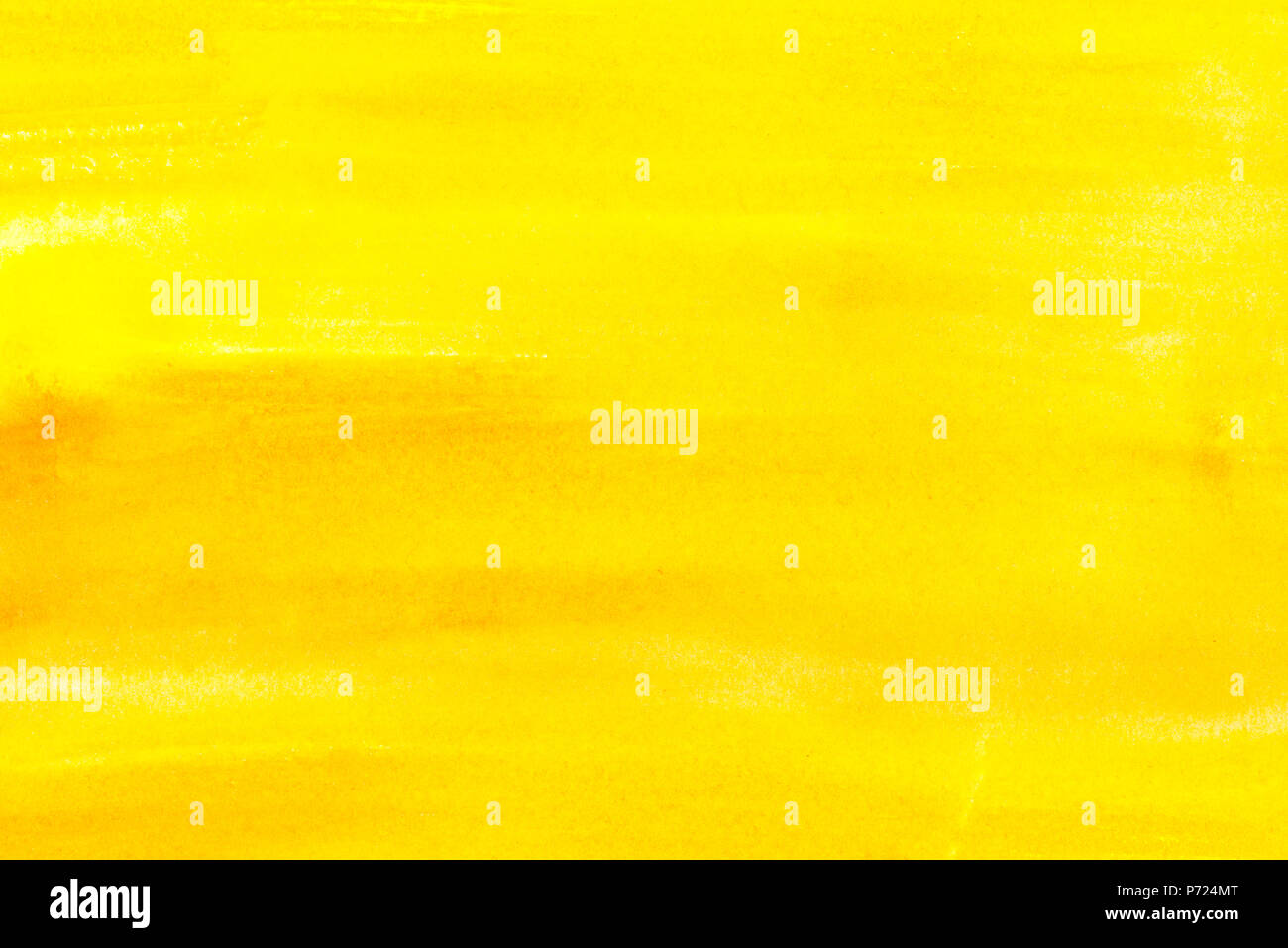 Abstract painting with bright yellow paint strokes, full frame Stock