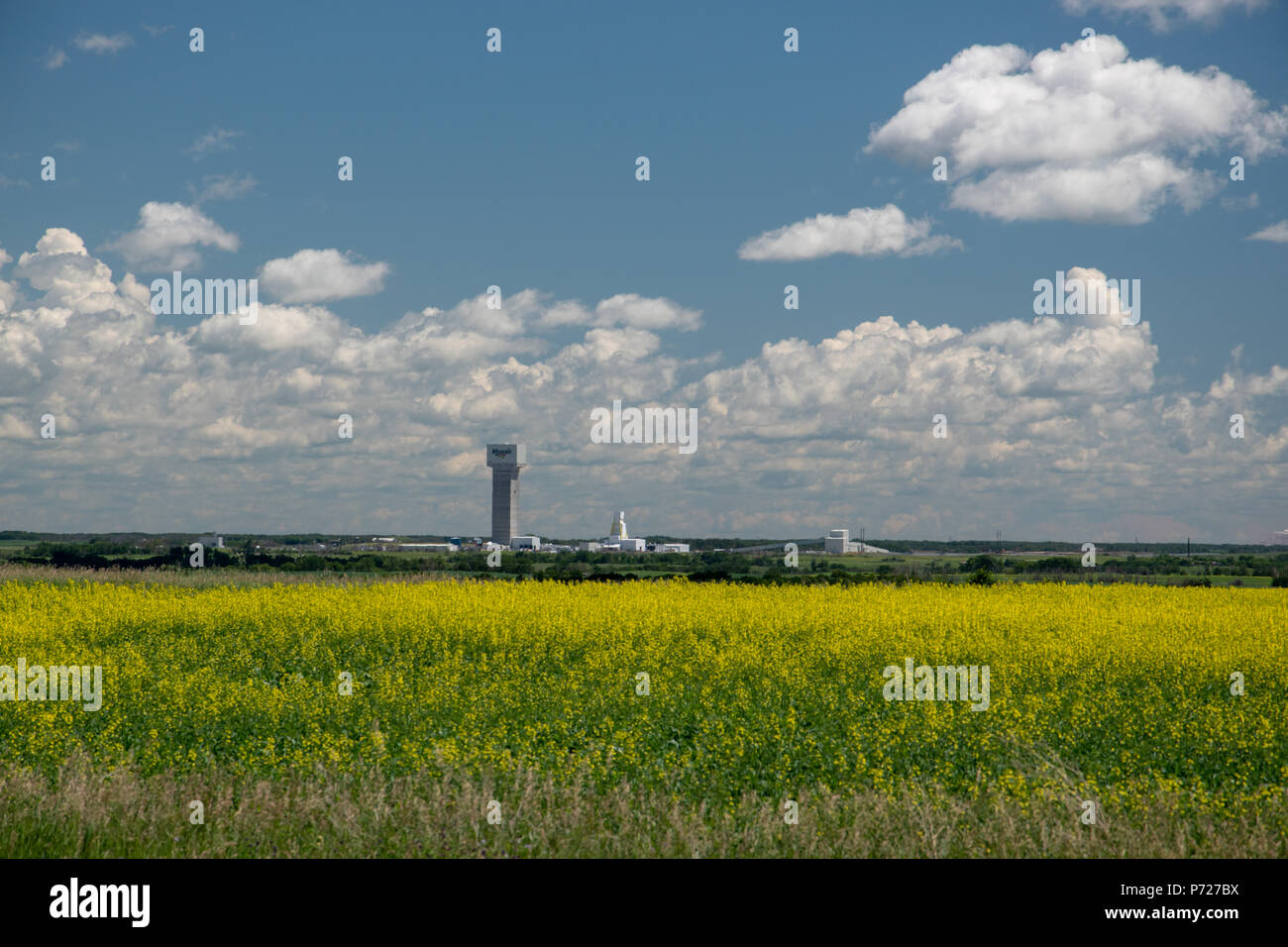 K3 Mine, The Mosaic Company, Esterhazy, Saskatchewan, Canada Stock