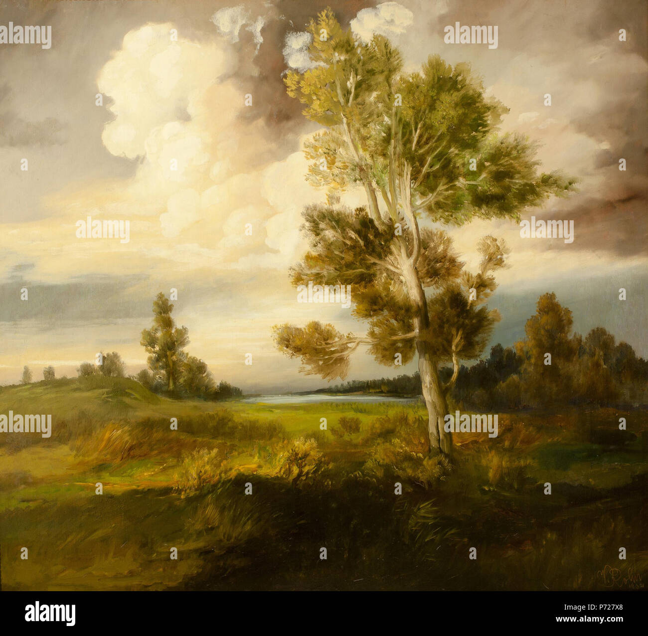 51 Viktor Rolín Landschaft mit Baum 1932 Stock Photo - Alamy
