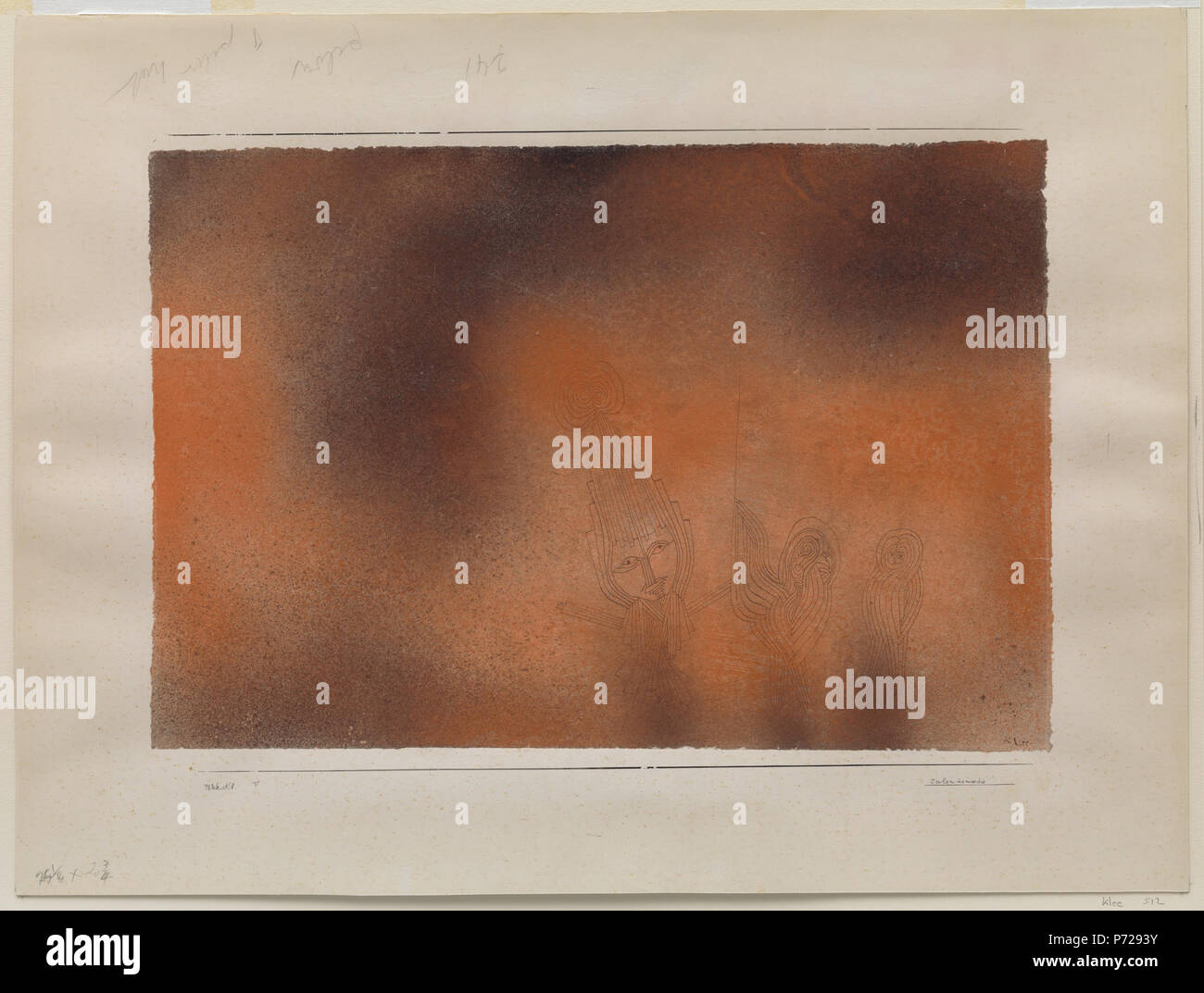 Paul Klee Owl Comedy 36 GUGG Owl Comedy Stock Photo