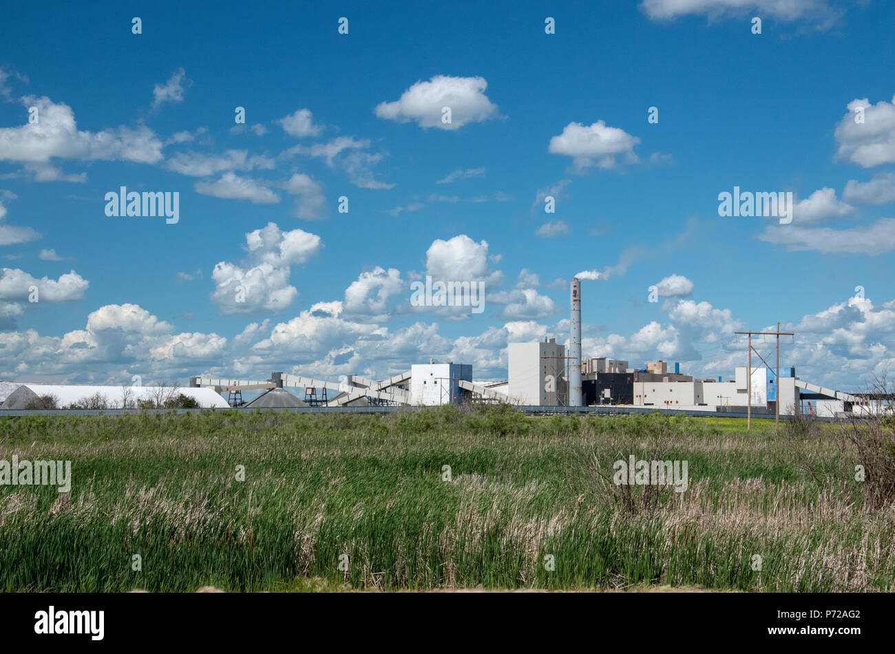 K2 Mine, The Mosiac Company, Esterhazy, Saskatchewan, Canada Stock