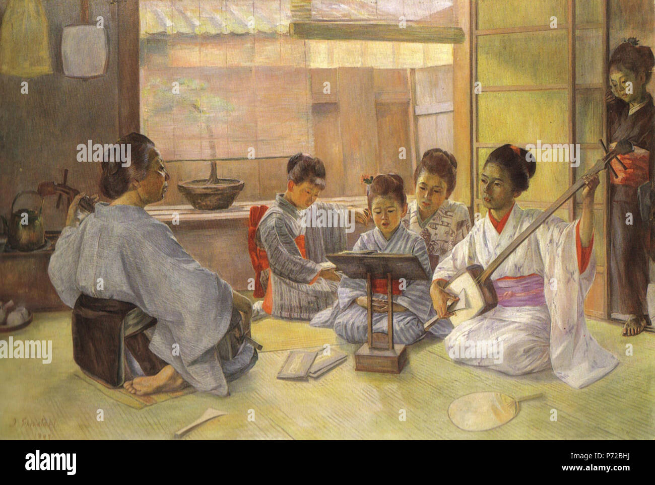 Japanese musician painting hi-res stock photography and images - Alamy