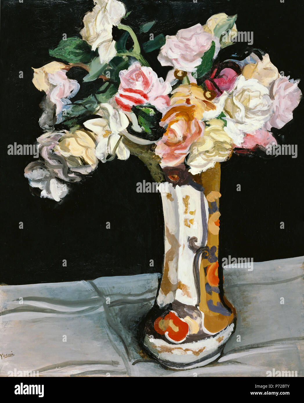 English Roses By Yasui Sotaro Bridgestone Museum Of Art Tokyo Japan 日本語 薔薇 安井曾太郎筆 1932 1 Roses By Yasui Sotaro Bridgestone Museum Of Art Stock Photo Alamy