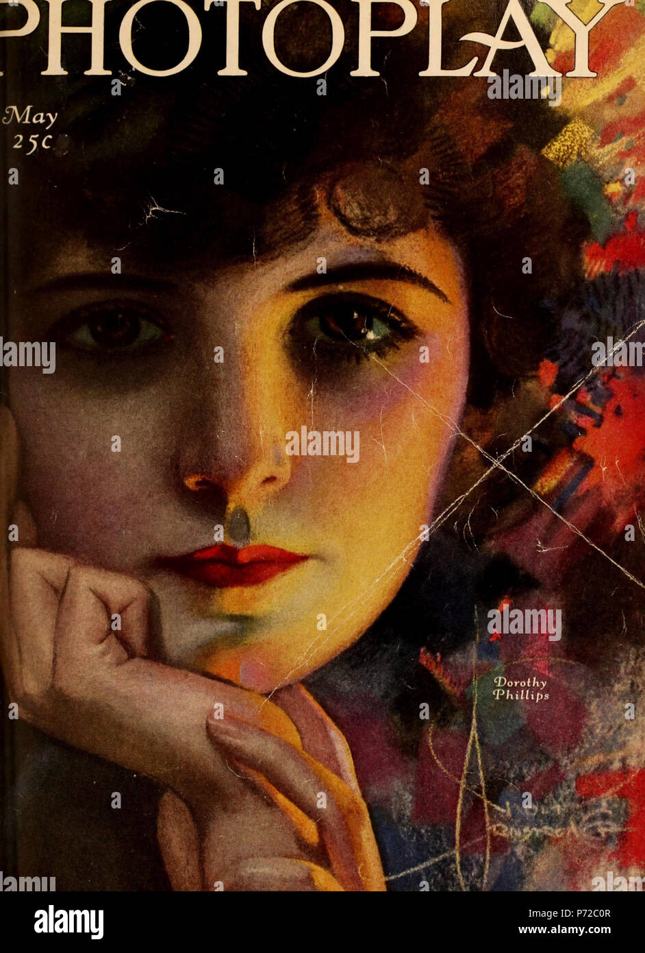 English Dorothy Phillips On A 1921 Fan Magazine Cover By Rolf Armstrong May 1921 2 Photoplay Magazine May 1921 Dorothy Phillips Stock Photo Alamy
