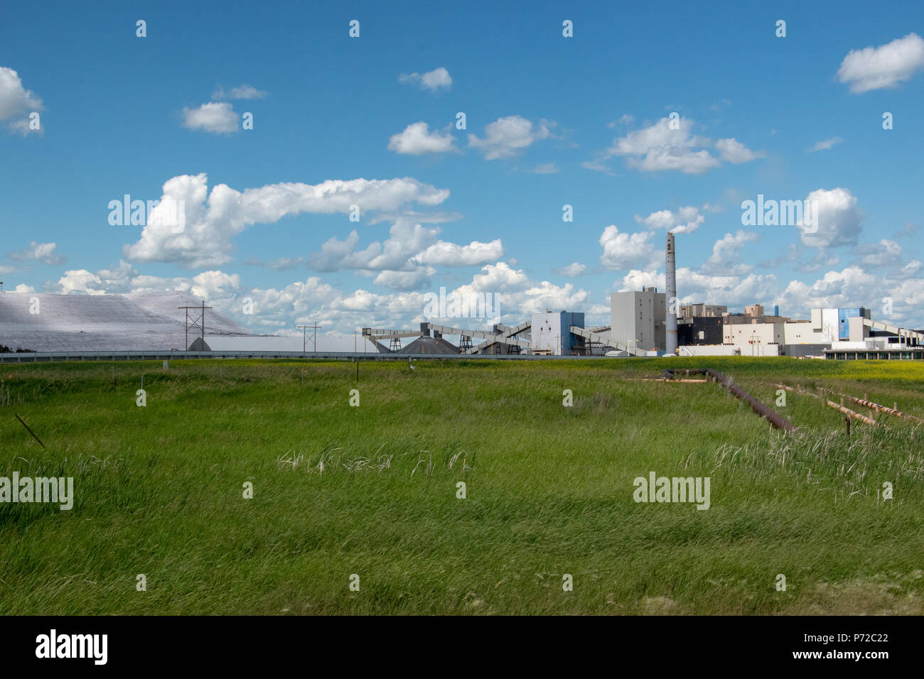 K2 Mine, The Mosiac Company, Esterhazy, Saskatchewan, Canada Stock