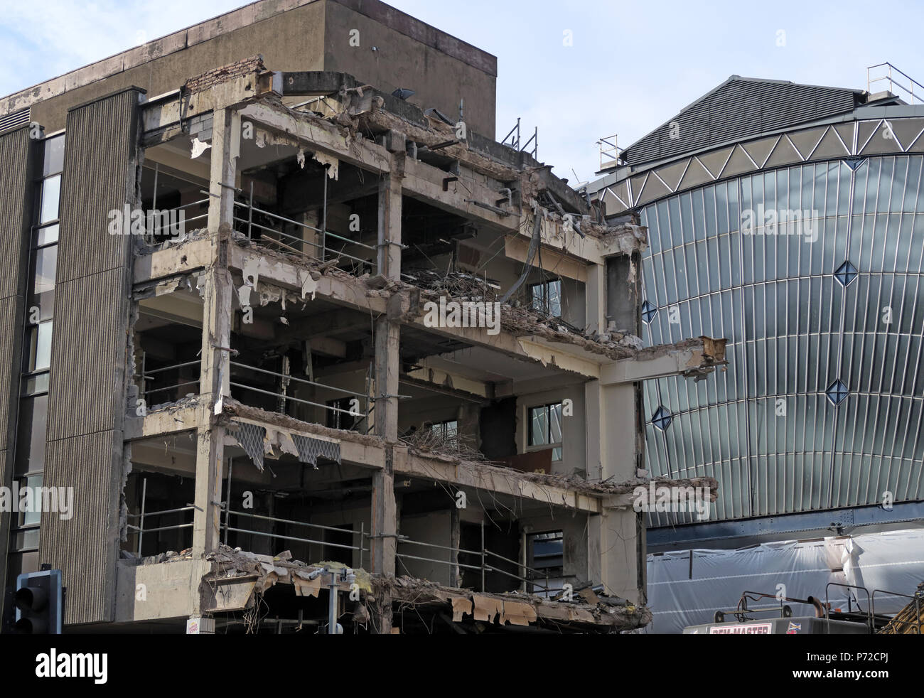 Consort House demolition, Queen Street, Glasgow, City Centre, Scotland, UK, G1 3DD Stock Photo