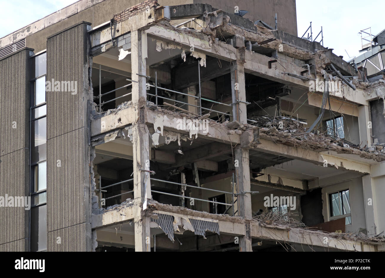 Consort House demolition, Queen Street, Glasgow, City Centre, Scotland, UK,  G1 3DD Stock Photo