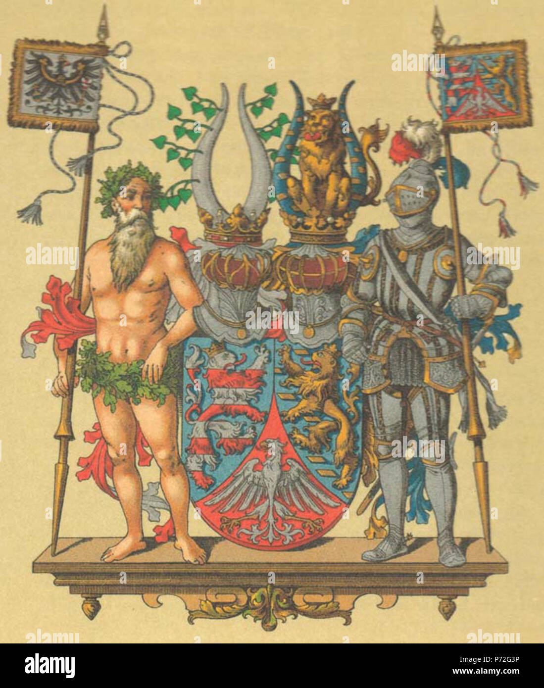 83 Wappen Preußische Provinzen - Hessen-Nassau Stock Photo