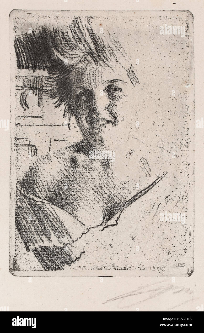 Anders Zorn Laughing Model (etching) 1898 Stock Photo - Alamy