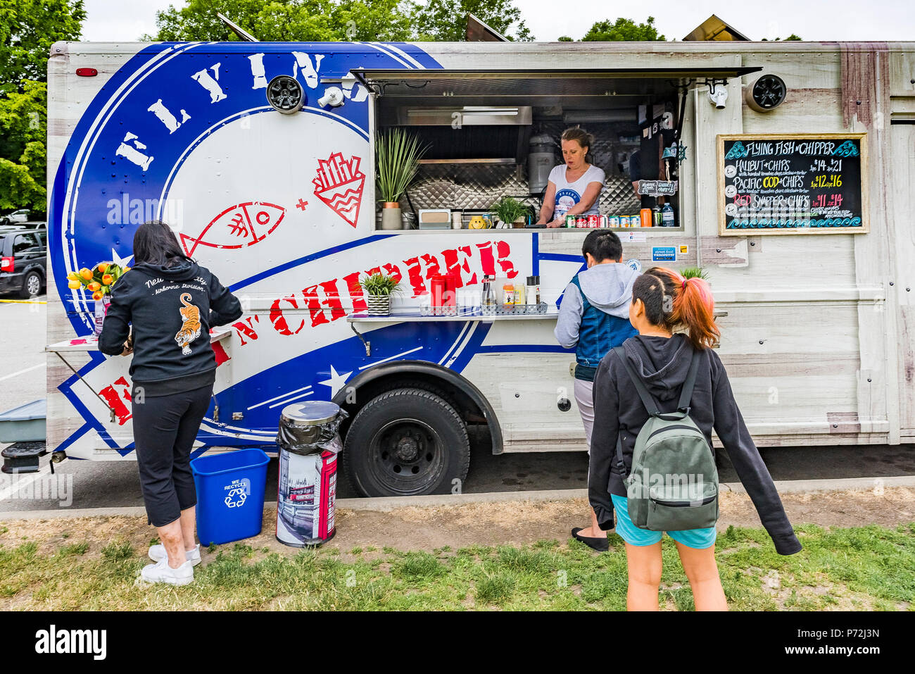 Fish And Chips Food Truck High Resolution Stock Photography And Images Alamy