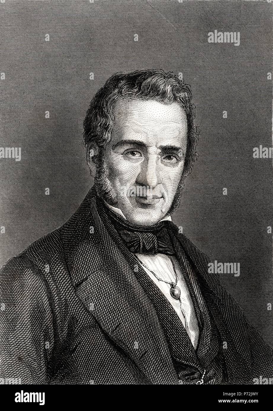 Agustín de Argüelles Alvarez (1766-1844), abogado, político y diplomático español. Grabado de 1866. Stock Photo