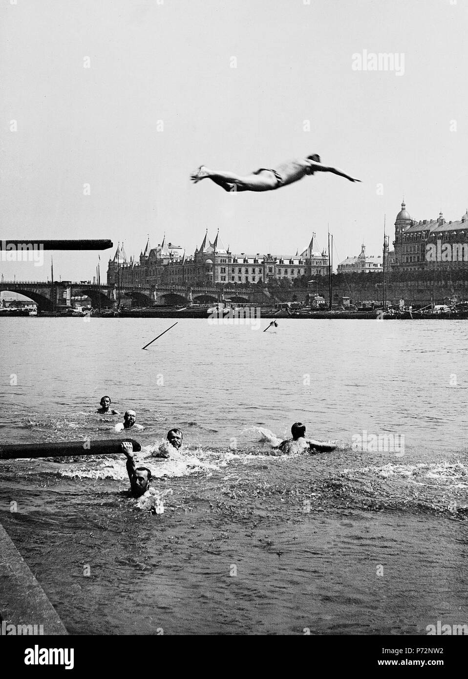 Public scene Black and White Stock Photos Images Alamy