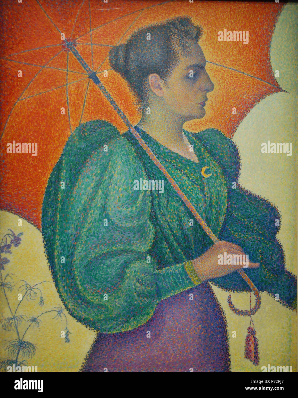 184 Paul Signac, Femme à l'ombrelle, 1893 Stock Photo
