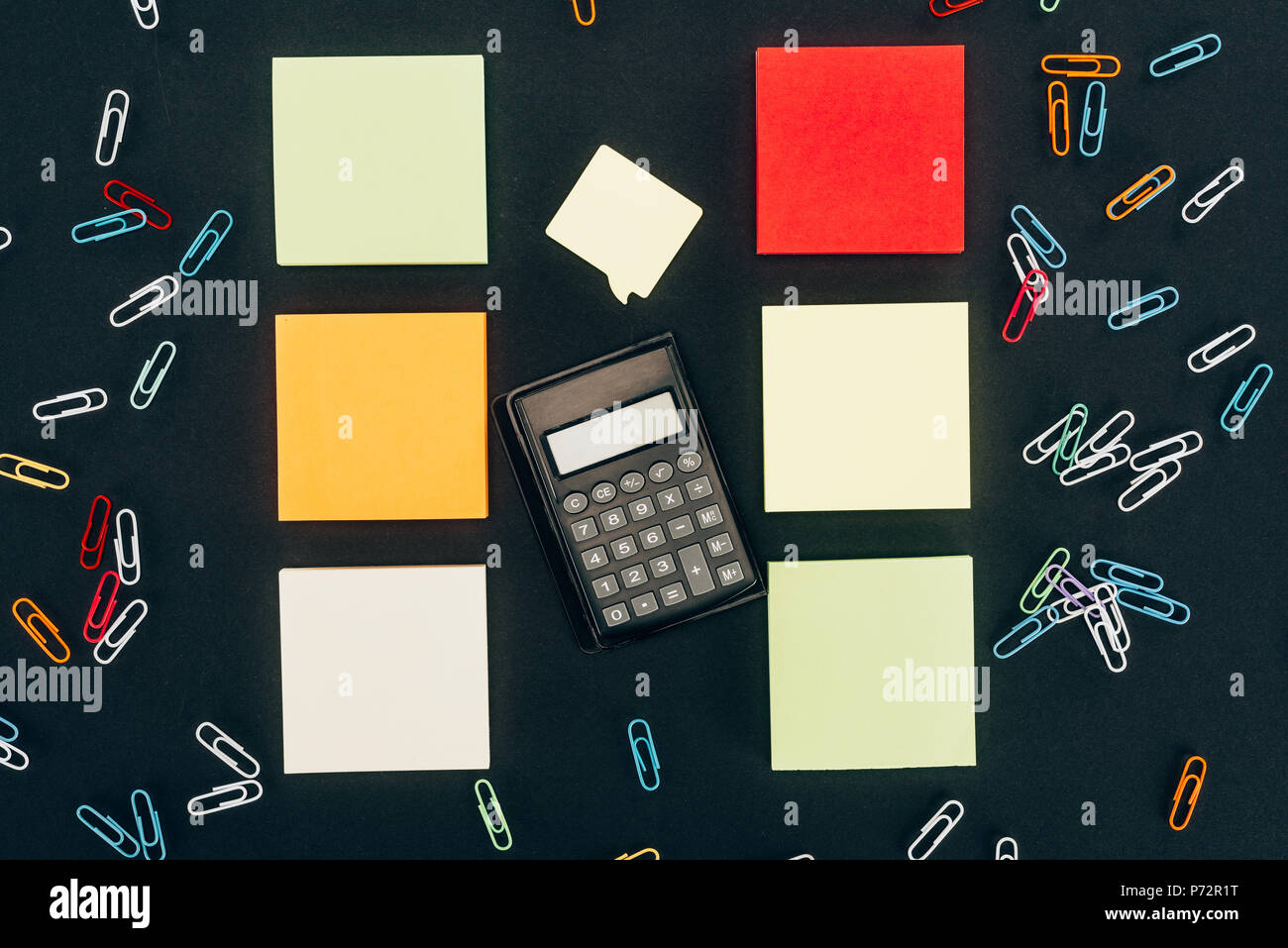 Clips calculator papers hi-res stock photography and images - Alamy