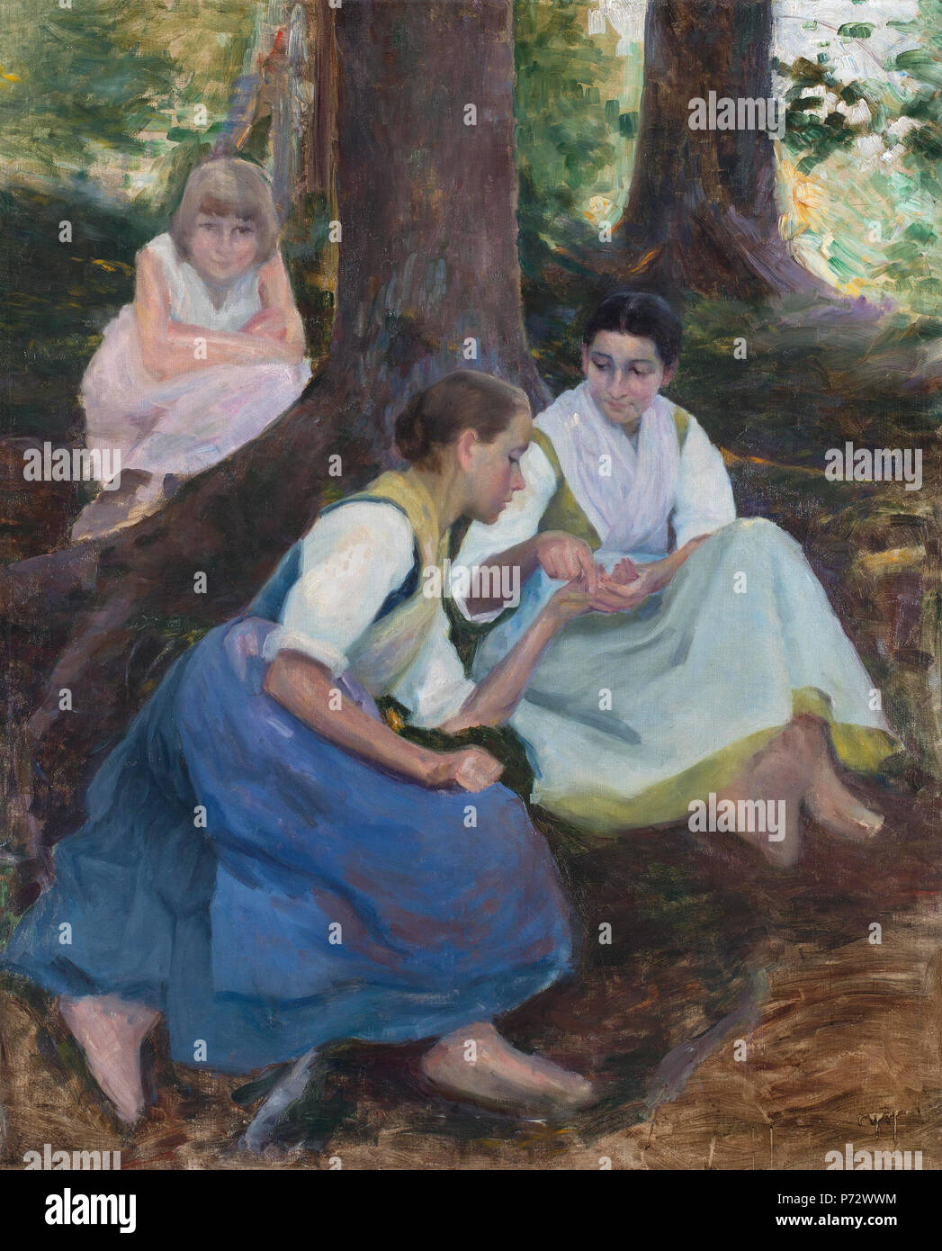 145 Ivana Kobilca - Študija za sliko Vedeževalka Stock Photo