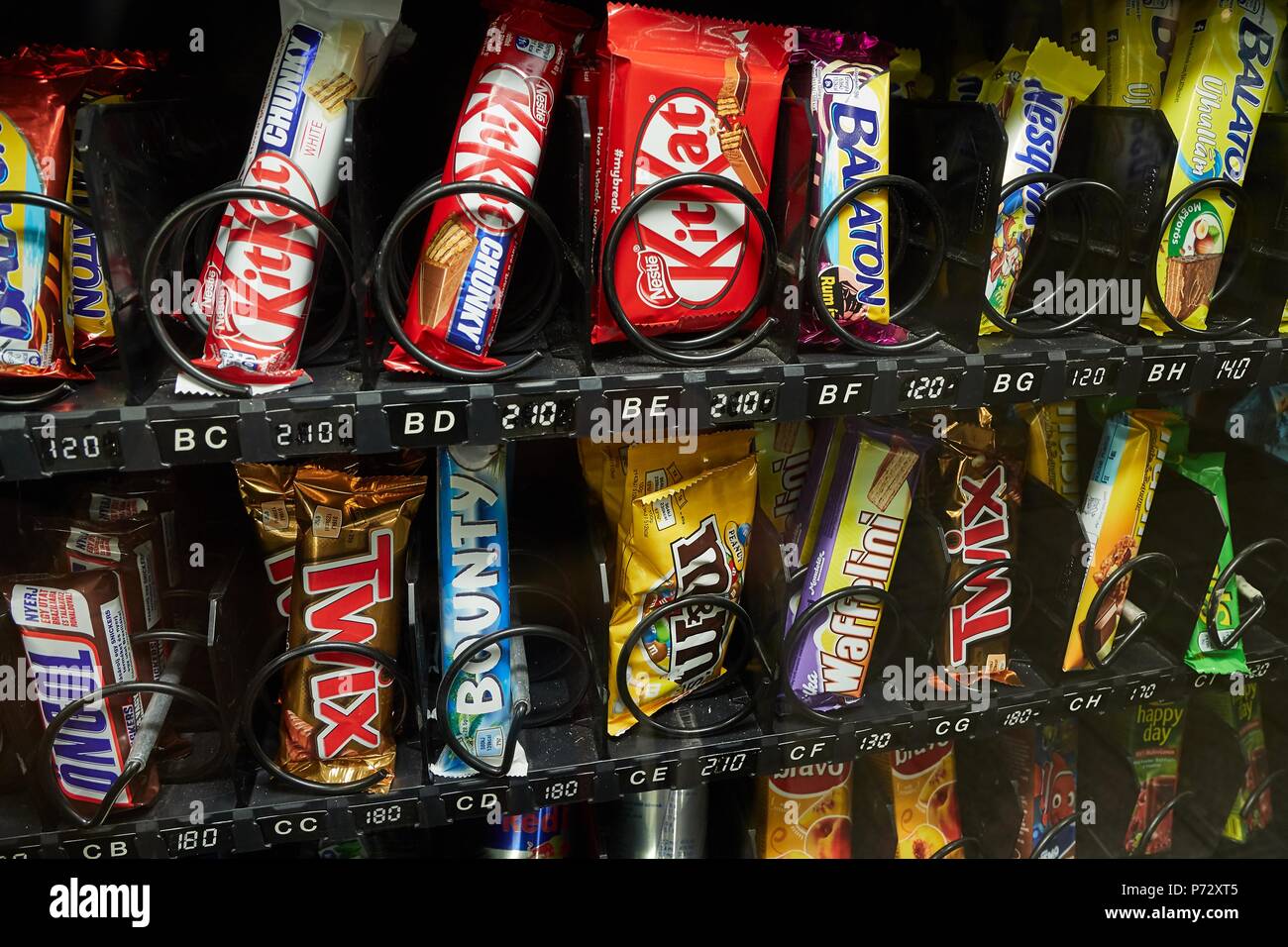 Snacks Vending Machine Stock Photo