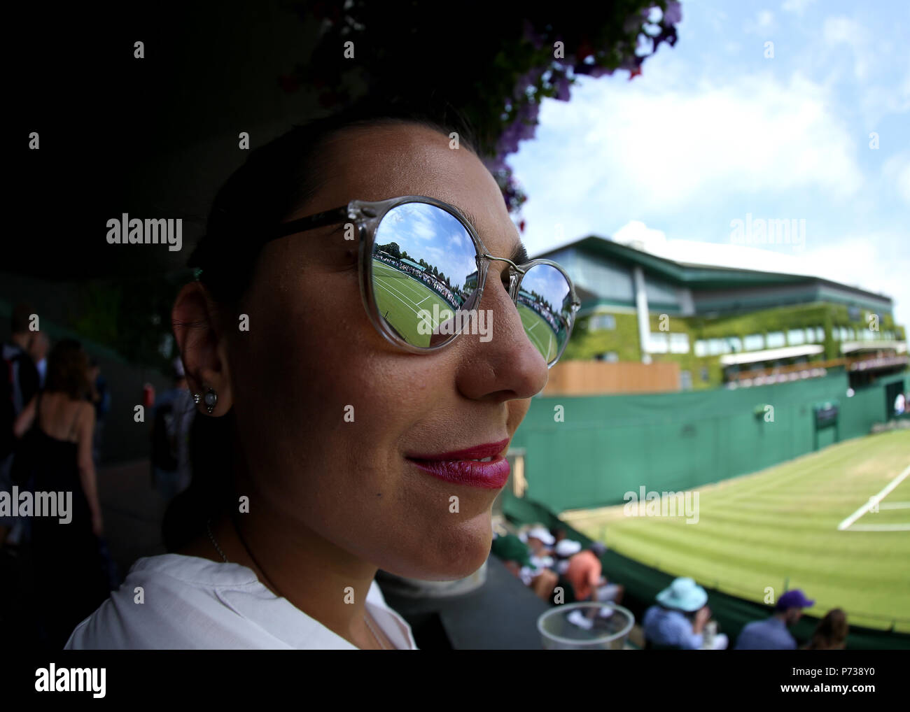 4th July 2018, All England Lawn Tennis and Croquet Club, London, England; The Wimbledon Tennis