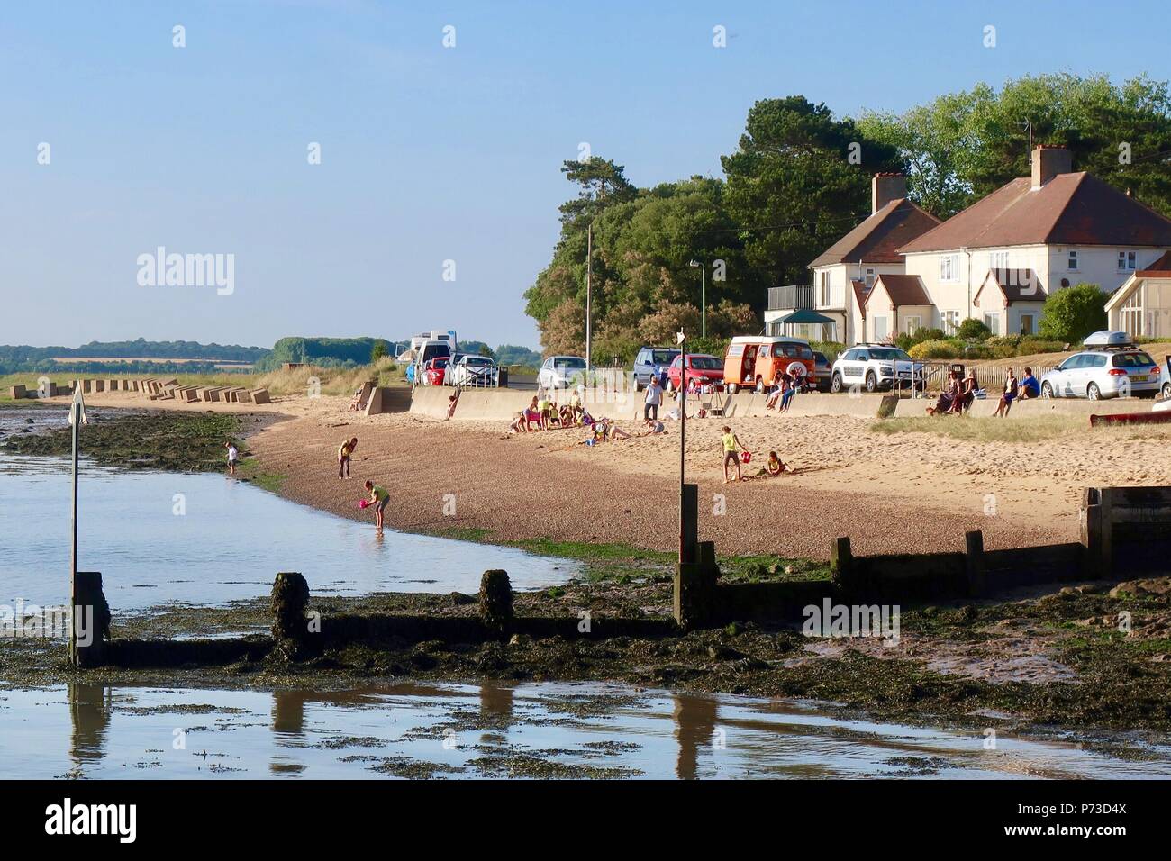 Bawdsey Quay, Suffolk. 4th July 2018. UK Weather Bright warm summer