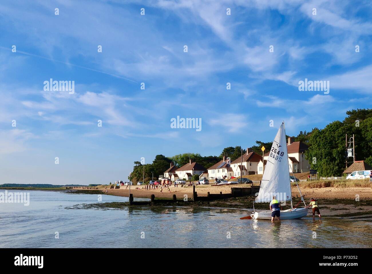 Bawdsey Quay, Suffolk. 4th July 2018. UK Weather Bright warm summer