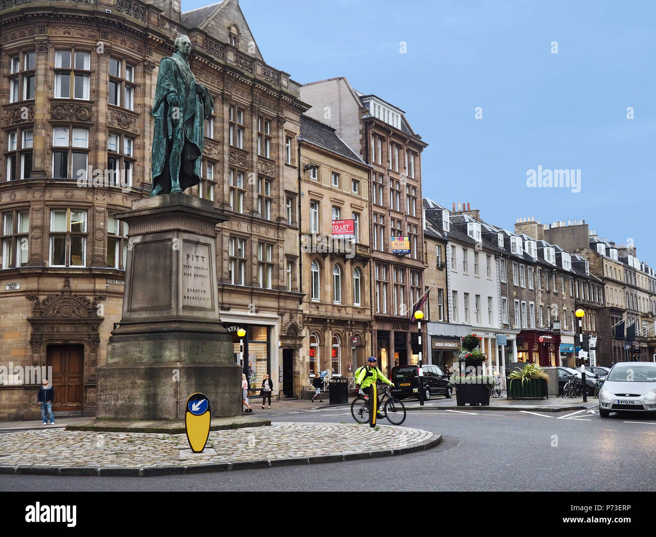 Edinburgh New Town, George Street Stock Photo