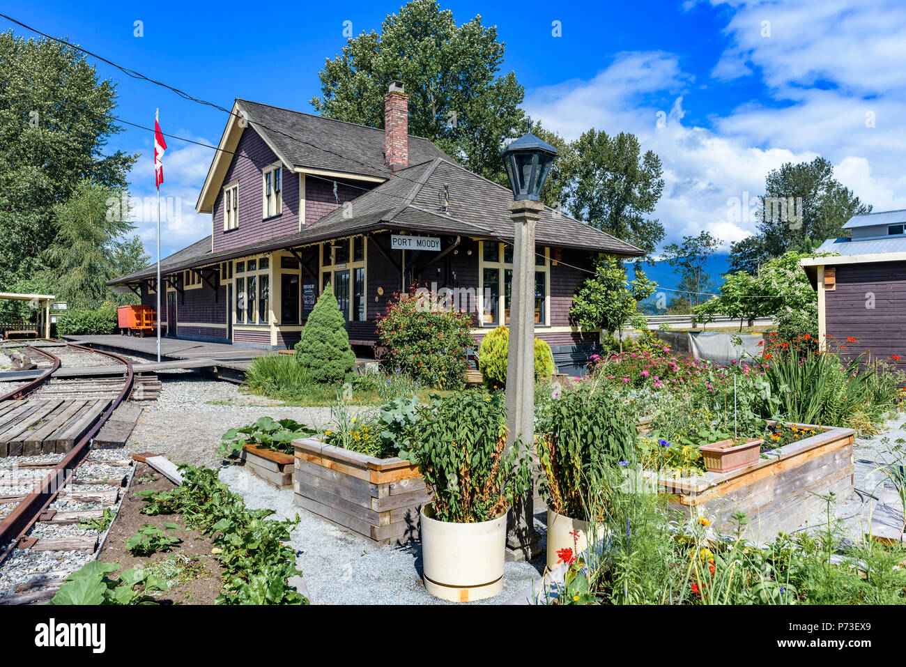 The Port Moody Station Museum, Port Moody, British Columbia, Canada. Stock Photo