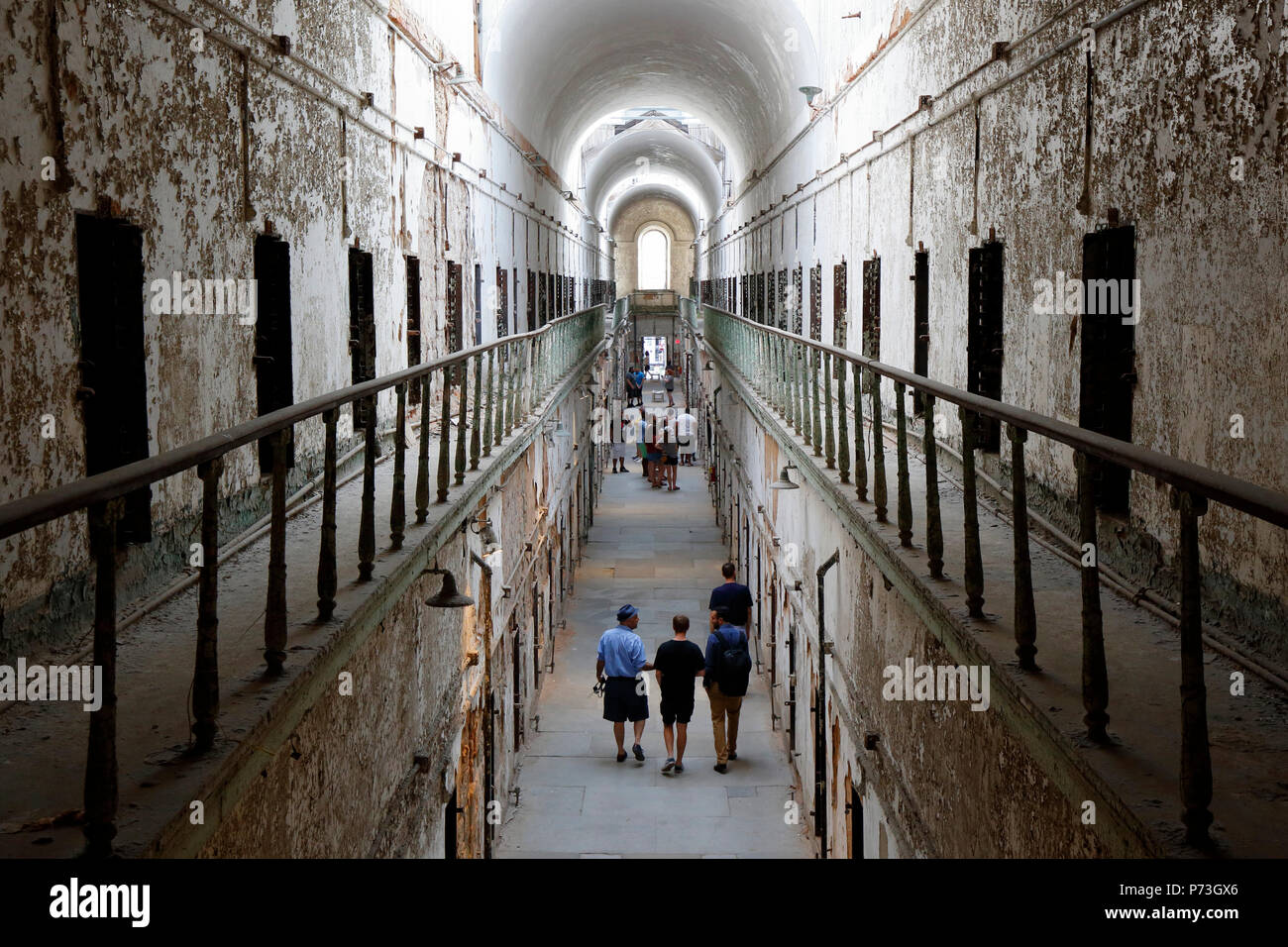 Eastern State Penitentiary Cell Block 7 Stock Photo - Alamy