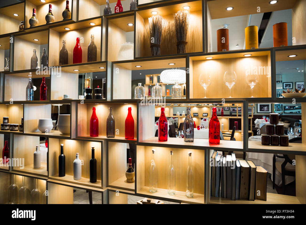 Coloured glass partition wall hi-res stock photography and images - Alamy